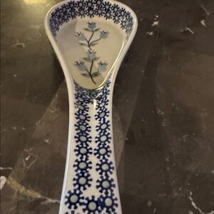 Polish Pottery Spoon Rest | Boleslawiec Hand Made Polish Pottery